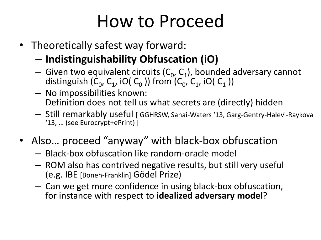 how to proceed