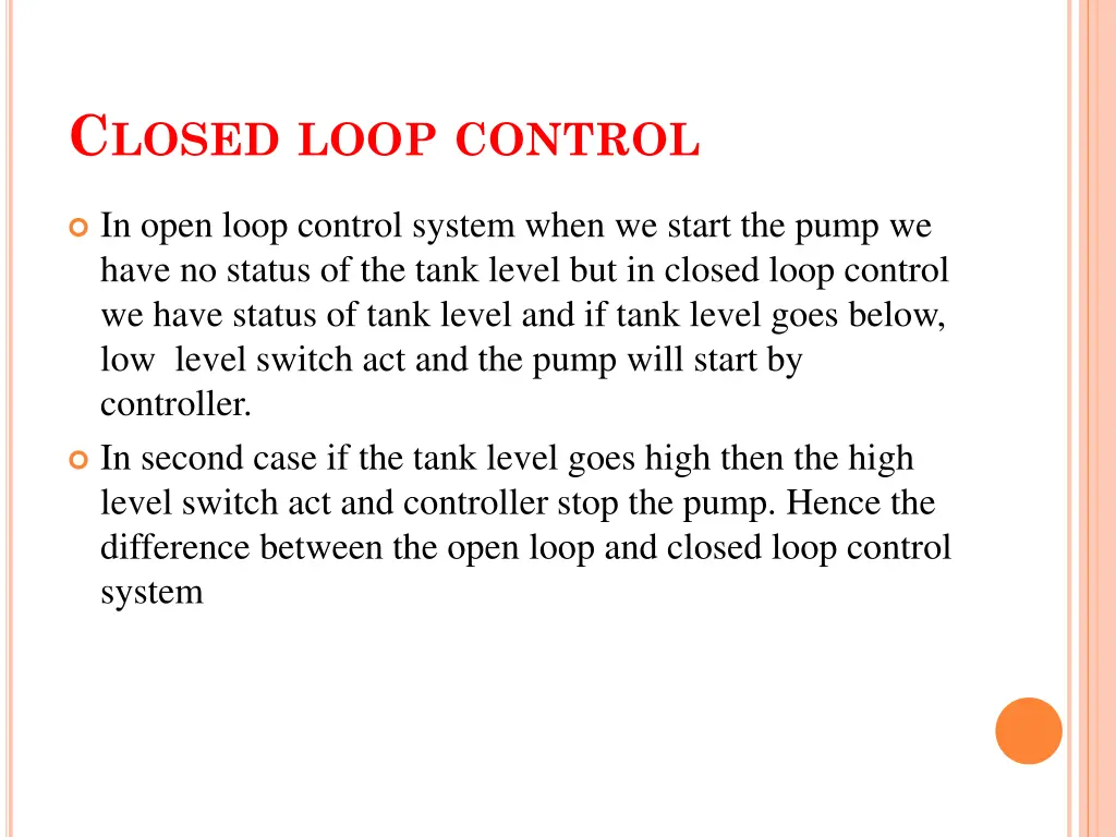 c losed loop control 1