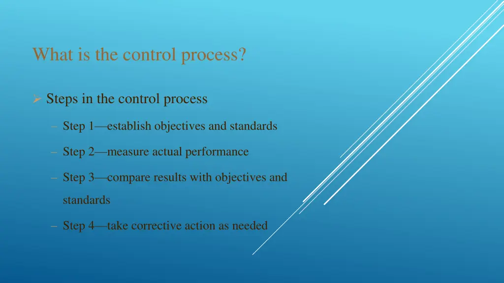 what is the control process 1