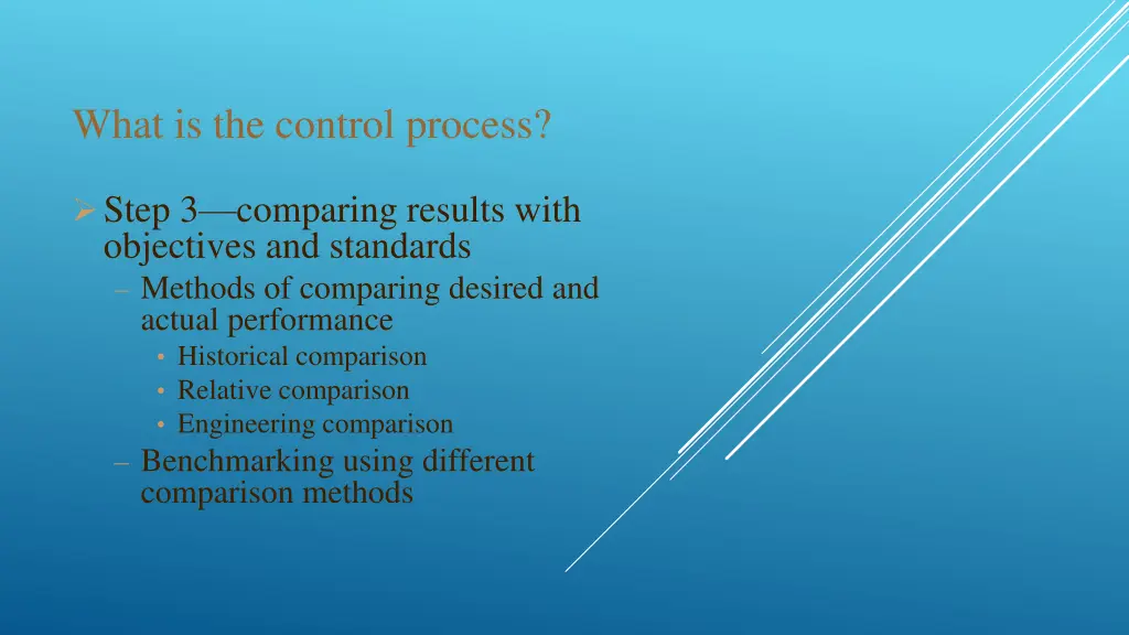 what is the control process 5