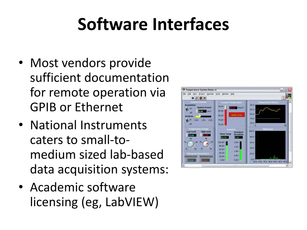 software interfaces