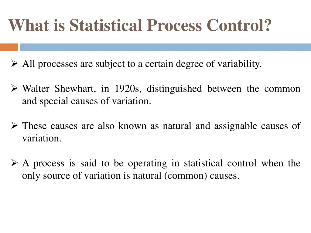 what is statistical process control 3
