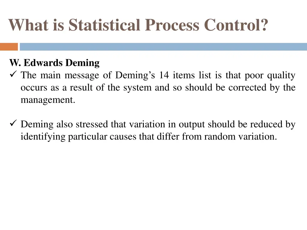 what is statistical process control