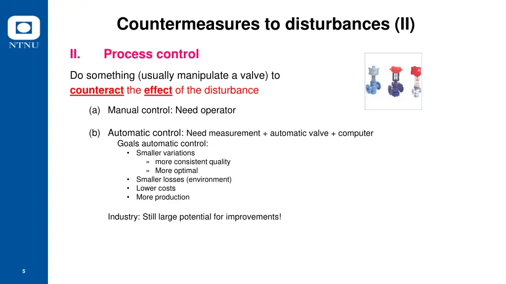 countermeasures to disturbances ii