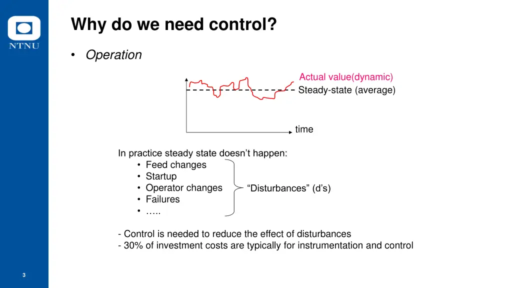 why do we need control