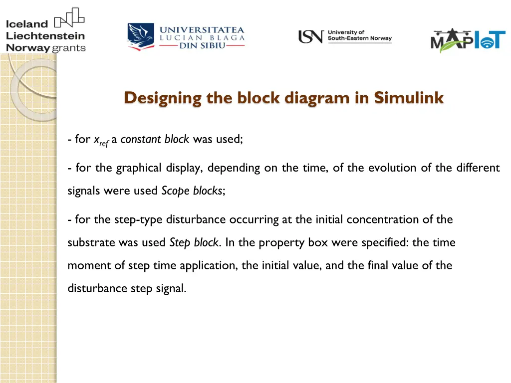 designing the block diagram in simulink 5
