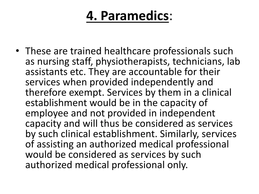 4 paramedics