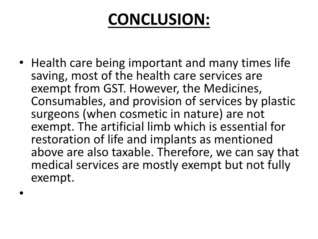 conclusion