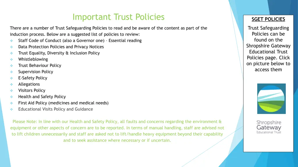 important trust policies