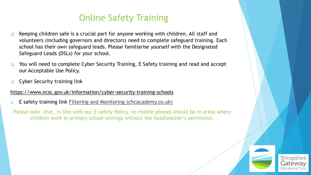 online safety training
