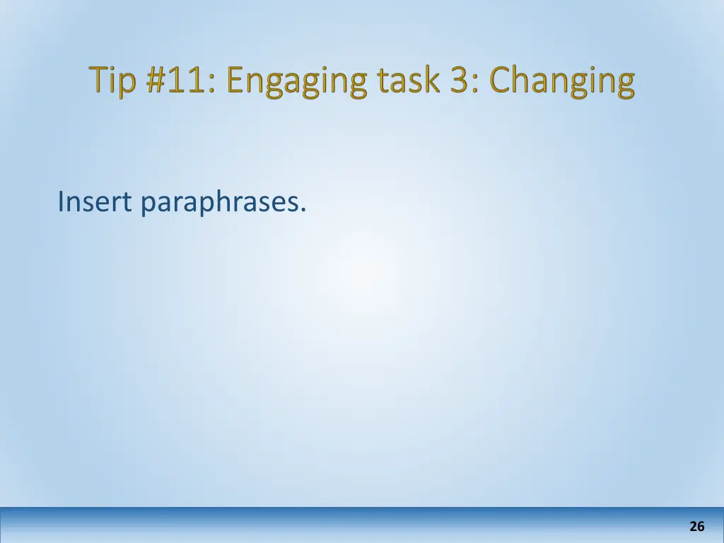 insert paraphrases
