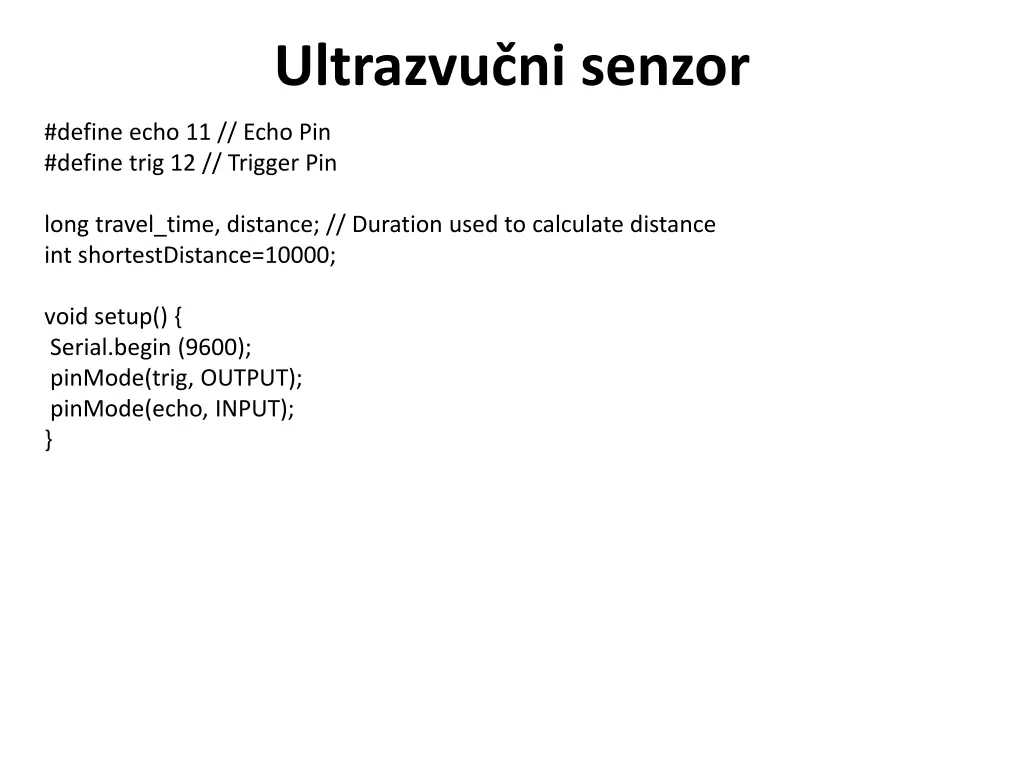 ultrazvu ni senzor 1