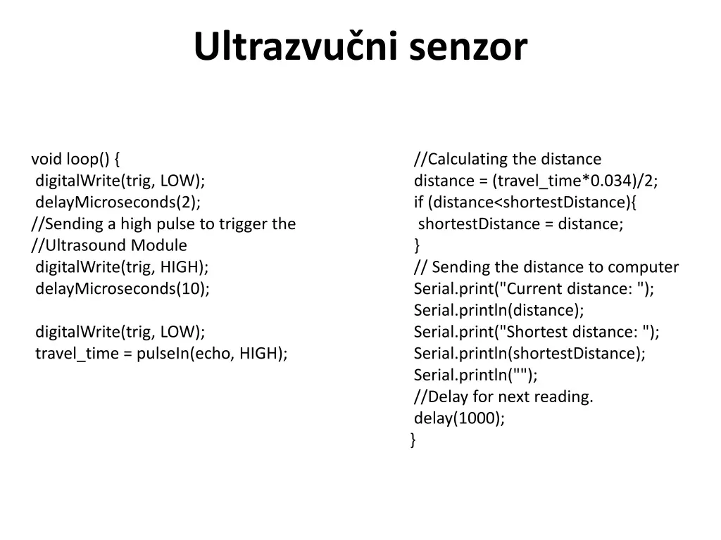 ultrazvu ni senzor 2