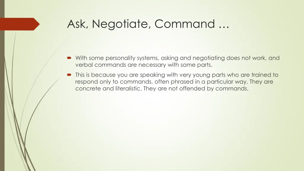 ask negotiate command