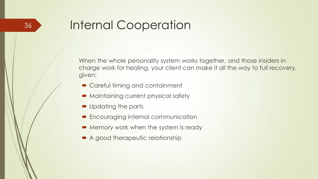 internal cooperation