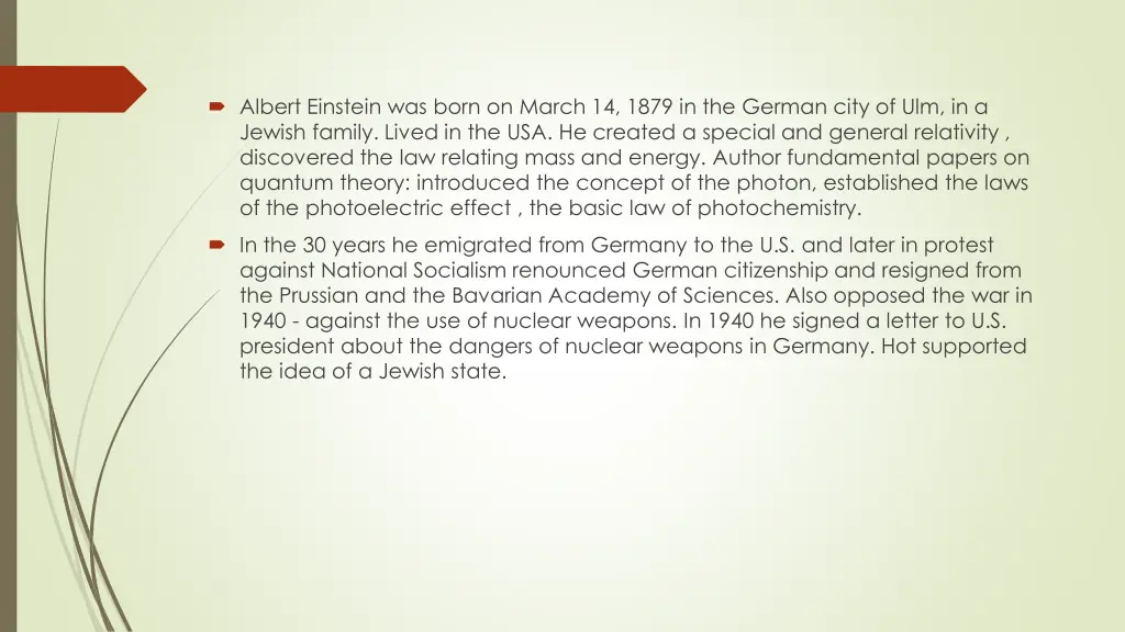 albert einstein was born on march 14 1879