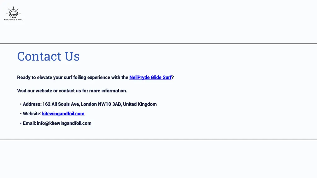 contact us