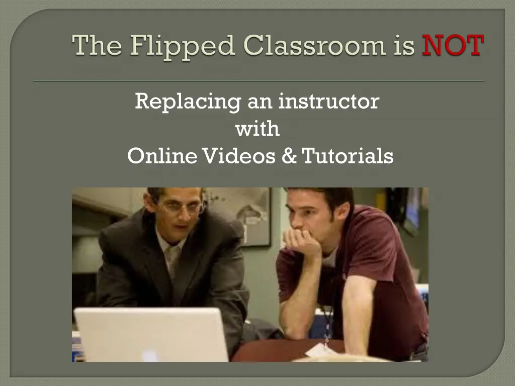 replacing an instructor with online videos
