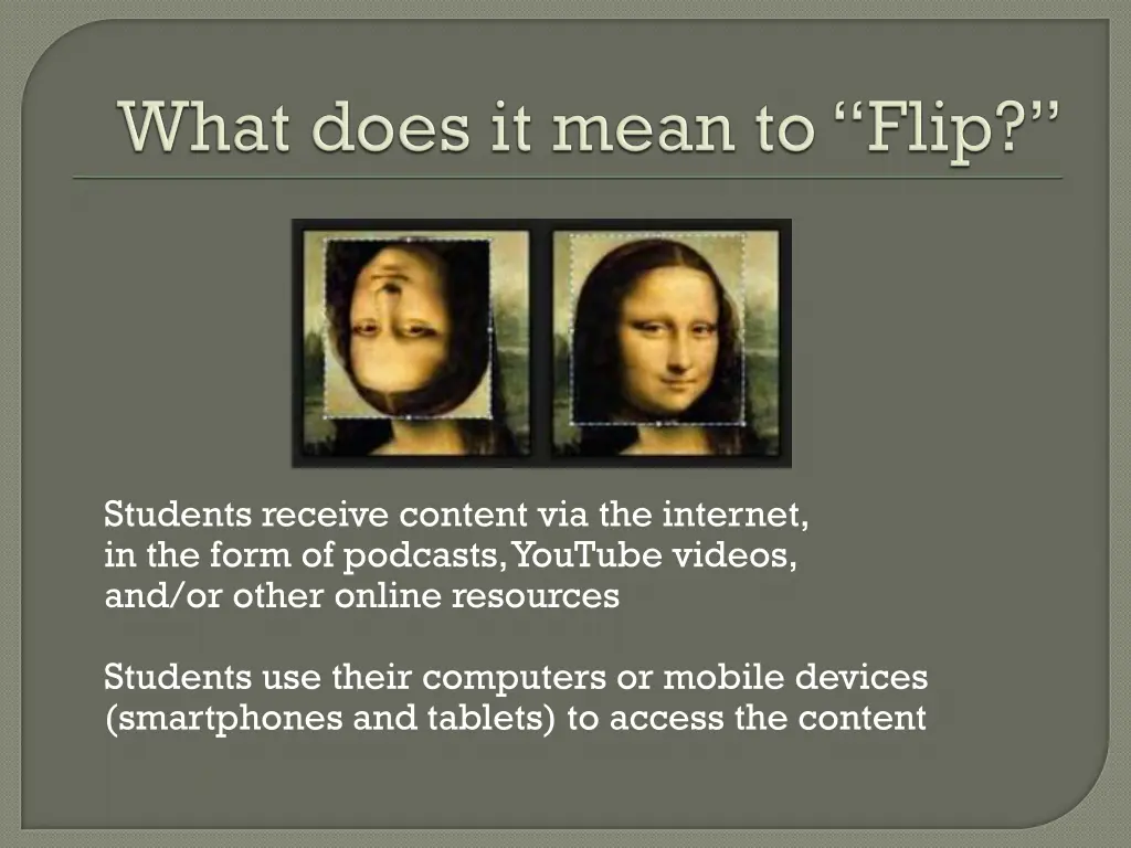 students receive content via the internet