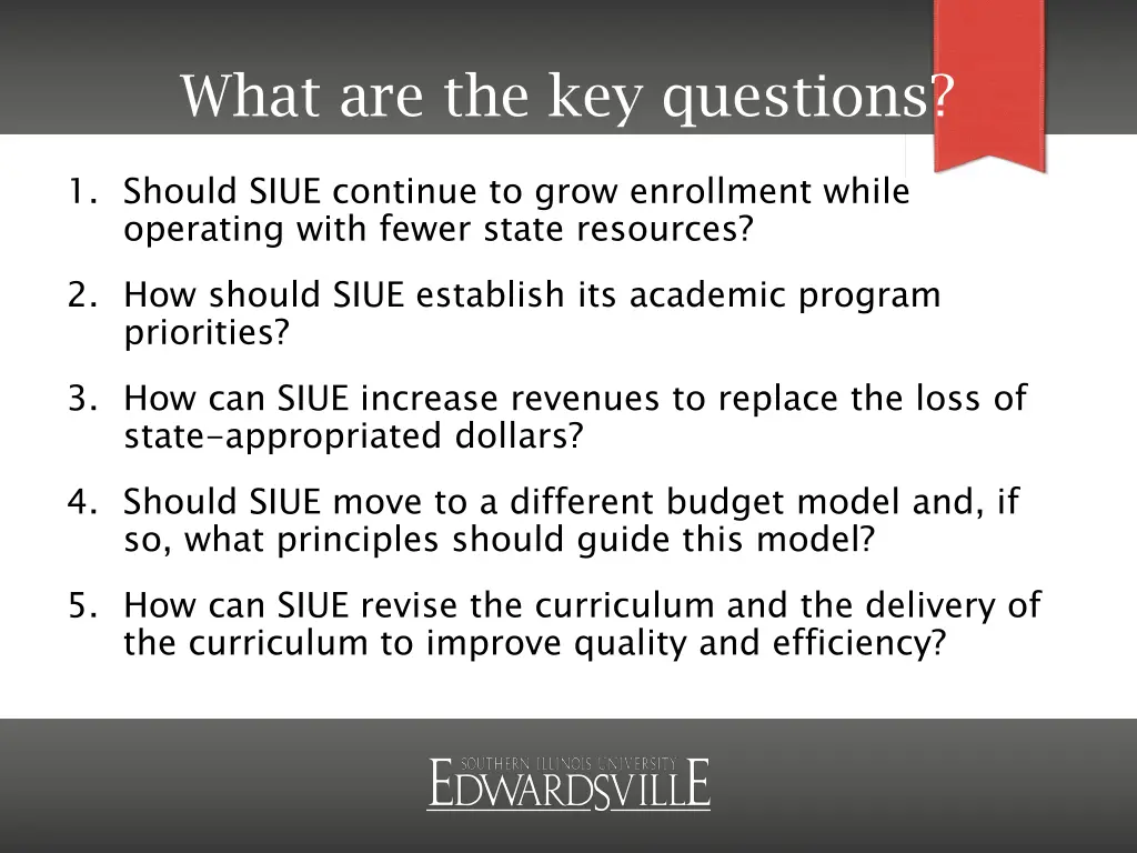 what are the key questions