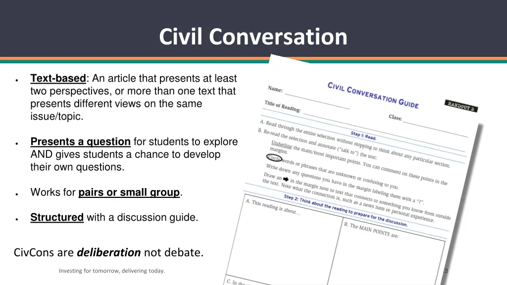 civil conversation