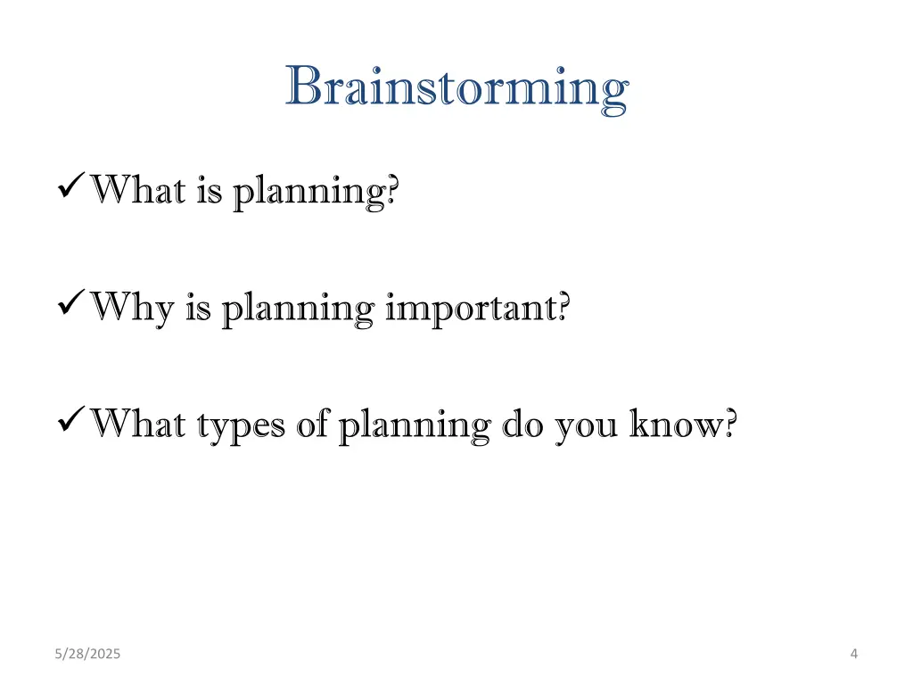 brainstorming