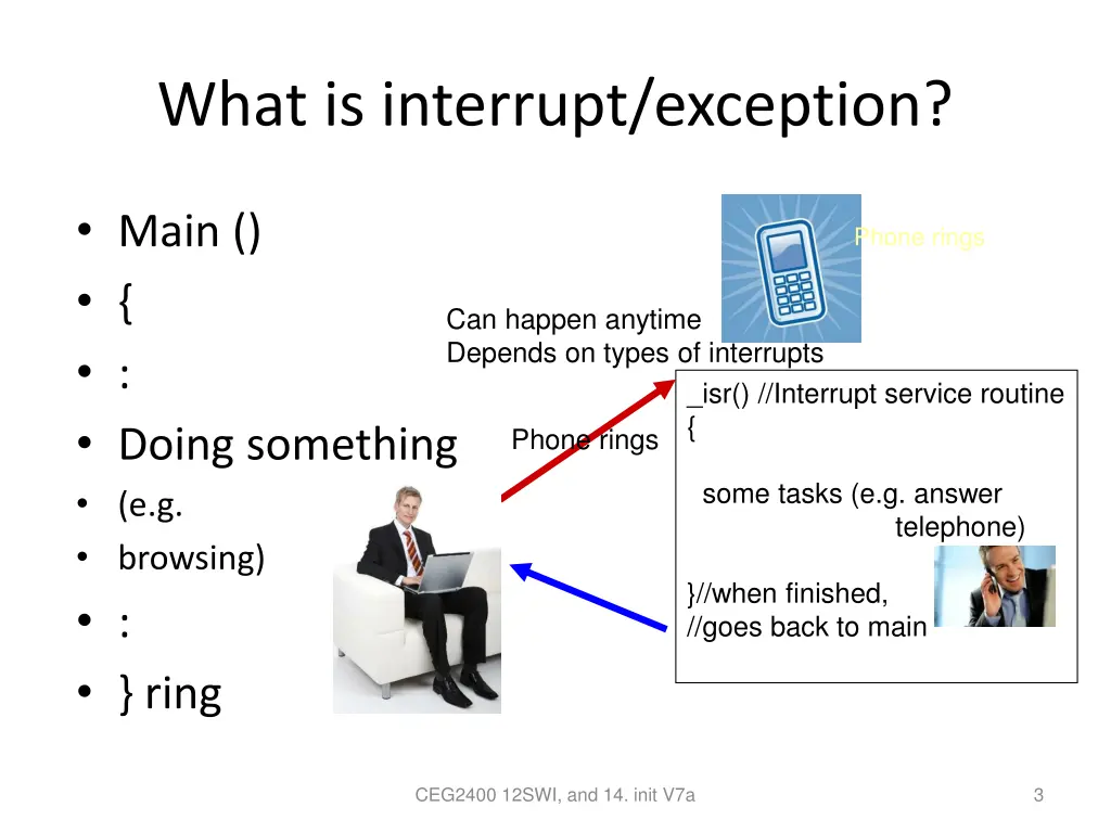 what is interrupt exception