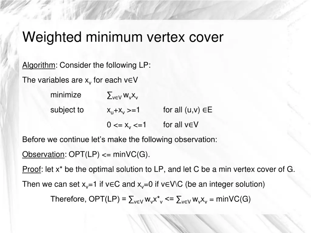 weighted minimum vertex cover 3