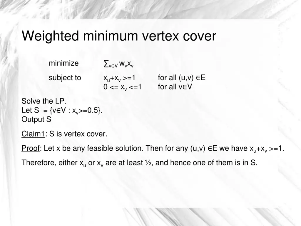 weighted minimum vertex cover 4
