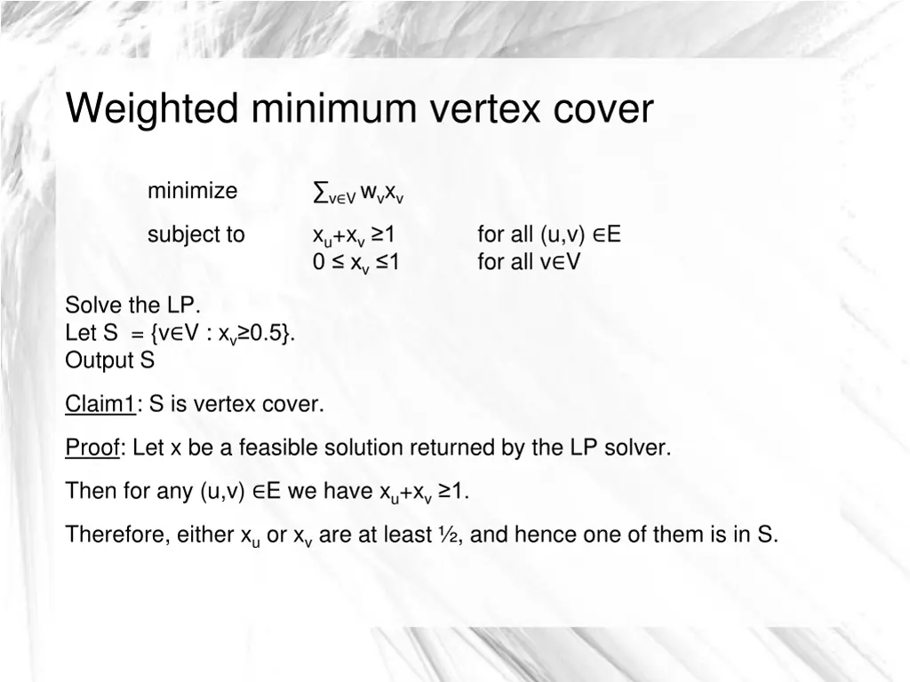 weighted minimum vertex cover 4