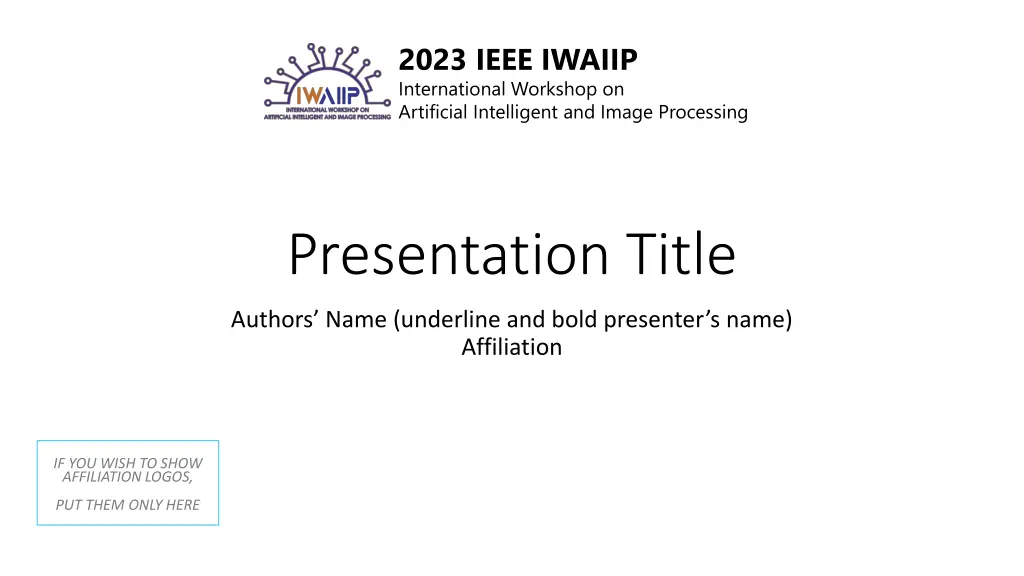 2023 ieee iwaiip international workshop