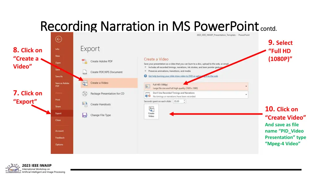 recording narration in ms powerpoint recording 2