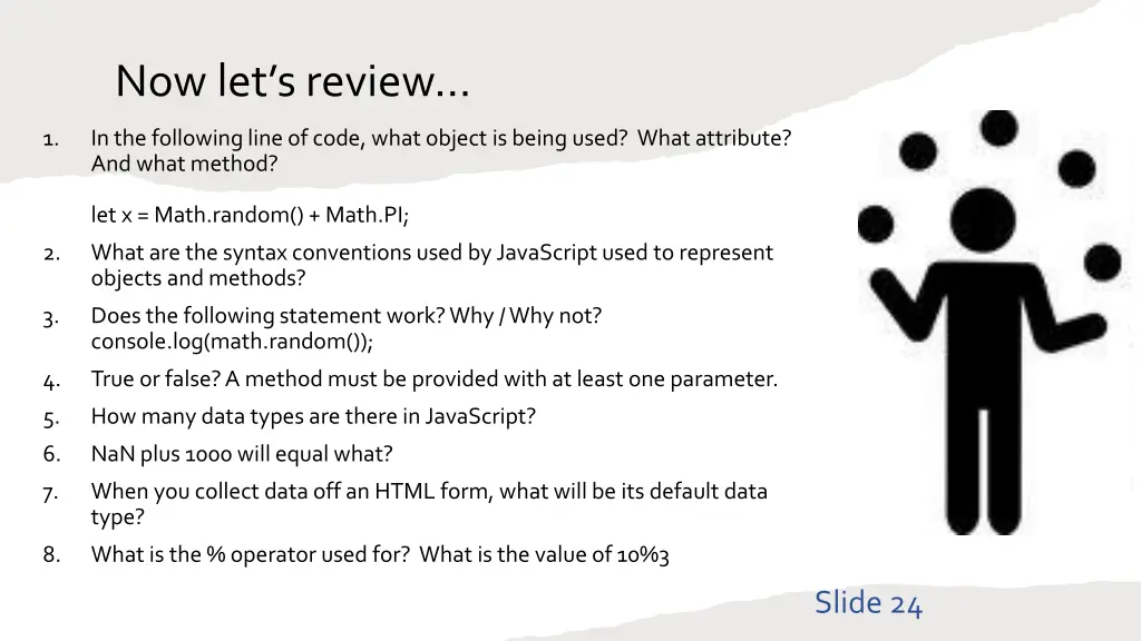 now let s review