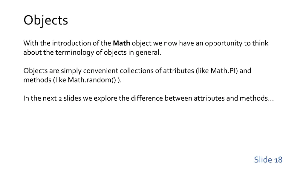 objects