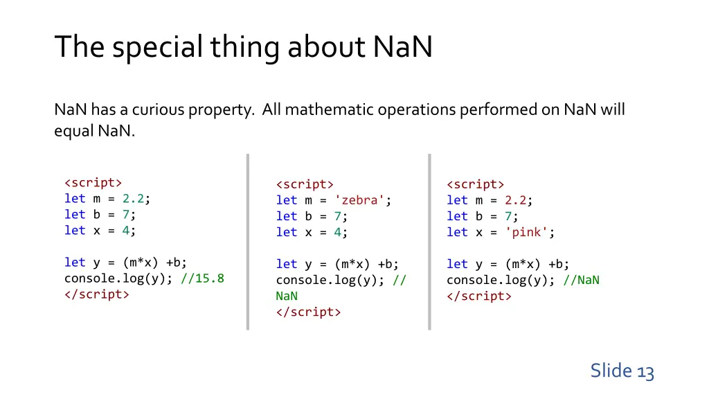 the special thing about nan