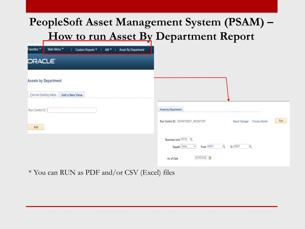 peoplesoft asset management system psam