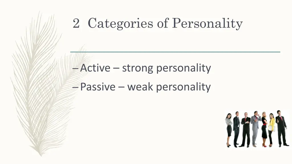 2 categories of personality