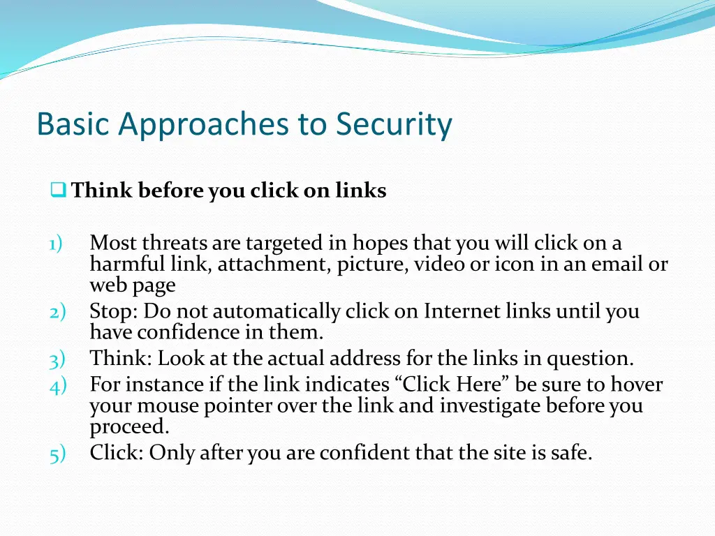 basic approaches to security 2