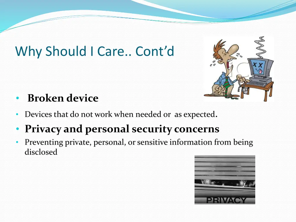 why should i care cont d 1