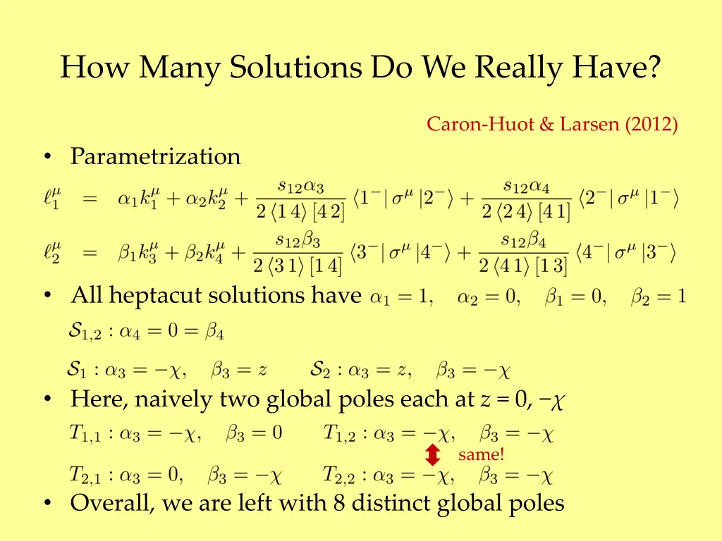 how many solutions do we really have