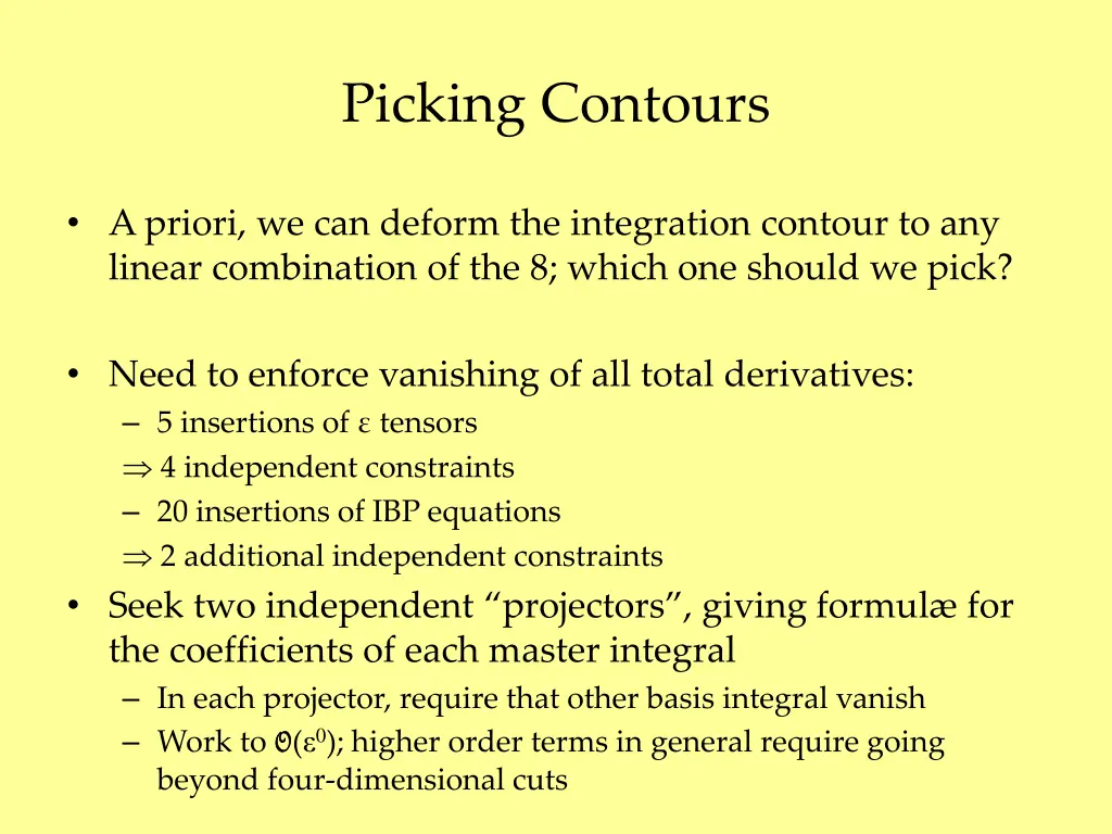 picking contours