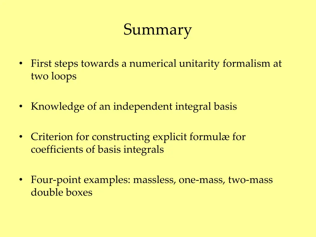 summary