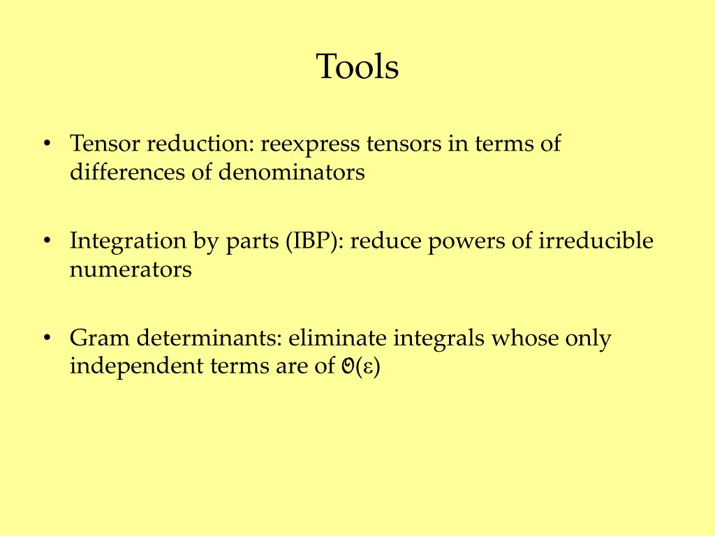 tools