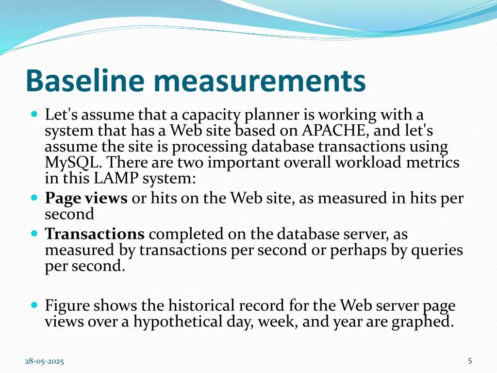 baseline measurements let s assume that