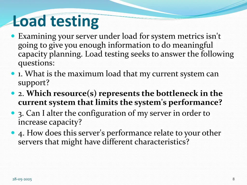 load testing examining your server under load