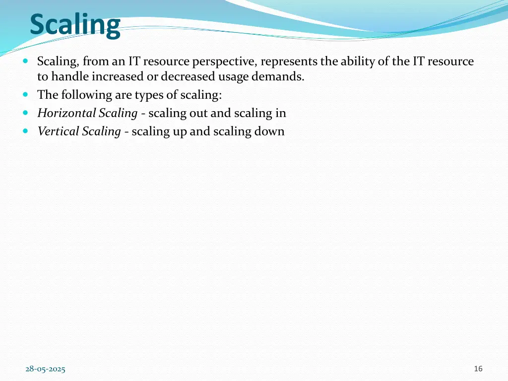 scaling