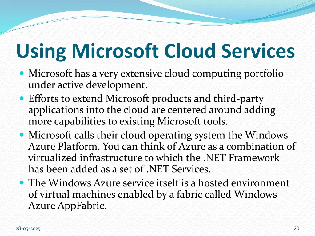 using microsoft cloud services