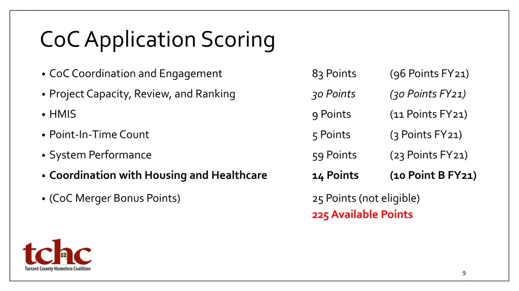 coc application scoring