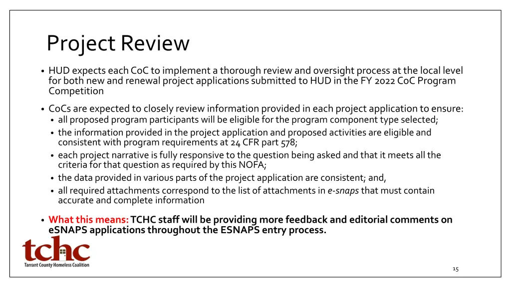 project review