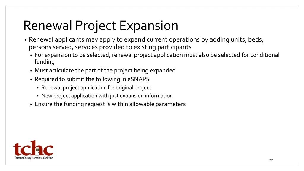 renewal project expansion